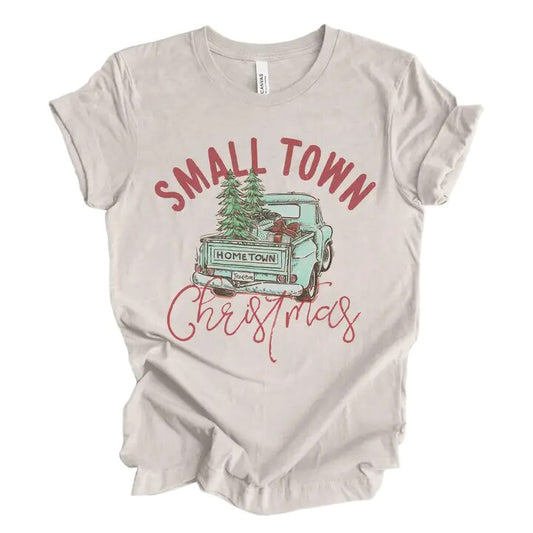 Small Town Tailgate Christmas Tee