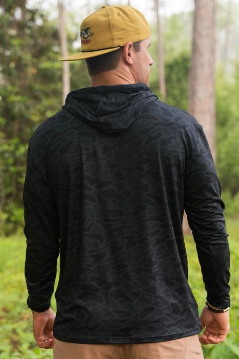 Burlebo Black Camo Performance Hoodie - Blue Mimosa Boutique