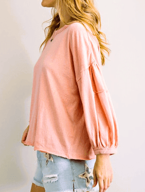 Coral Cream Top - Blue Mimosa Boutique