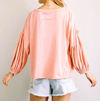 Coral Cream Top - Blue Mimosa Boutique