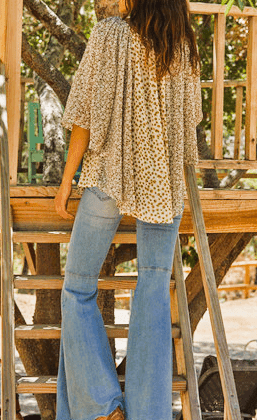 Olive Floral Top - Blue Mimosa Boutique