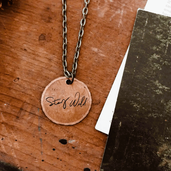 Stay Wild Penny Necklace - Blue Mimosa Boutique